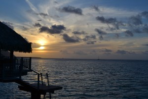 Amazing Sunset in Bora Bora