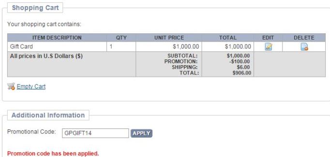 Use Promo Code GPGIFT14