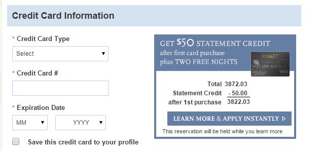 The offer next to where it asks for your credit card information