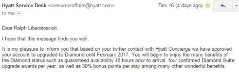 HyattDiamondSuccessEmail