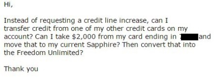 Reallocate Credit Lines